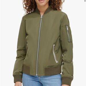 Levi Olive Bomber Jacket Size Medium